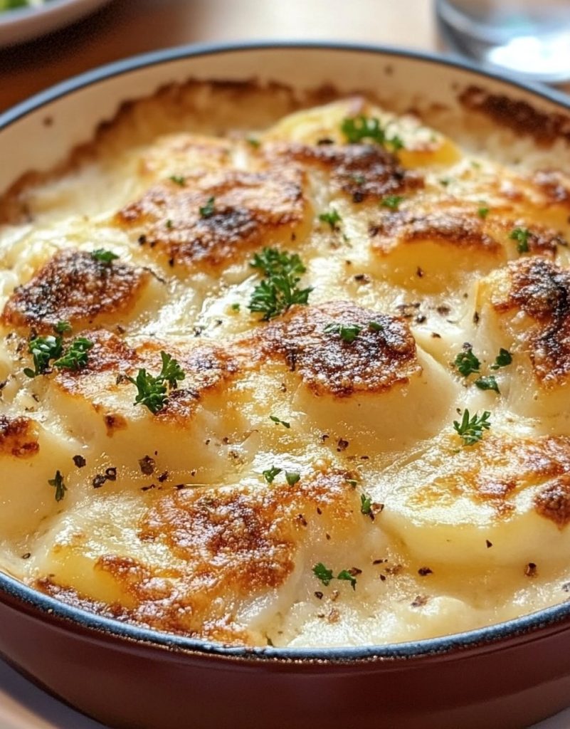 Gratin de poisson et pommes de terre fondantes