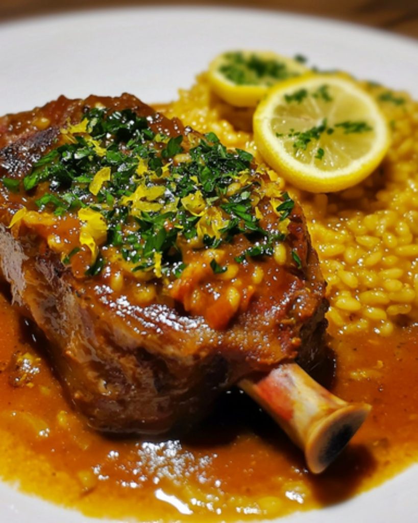 Osso Bucco à la Milanese avec Gremolata Citronnée