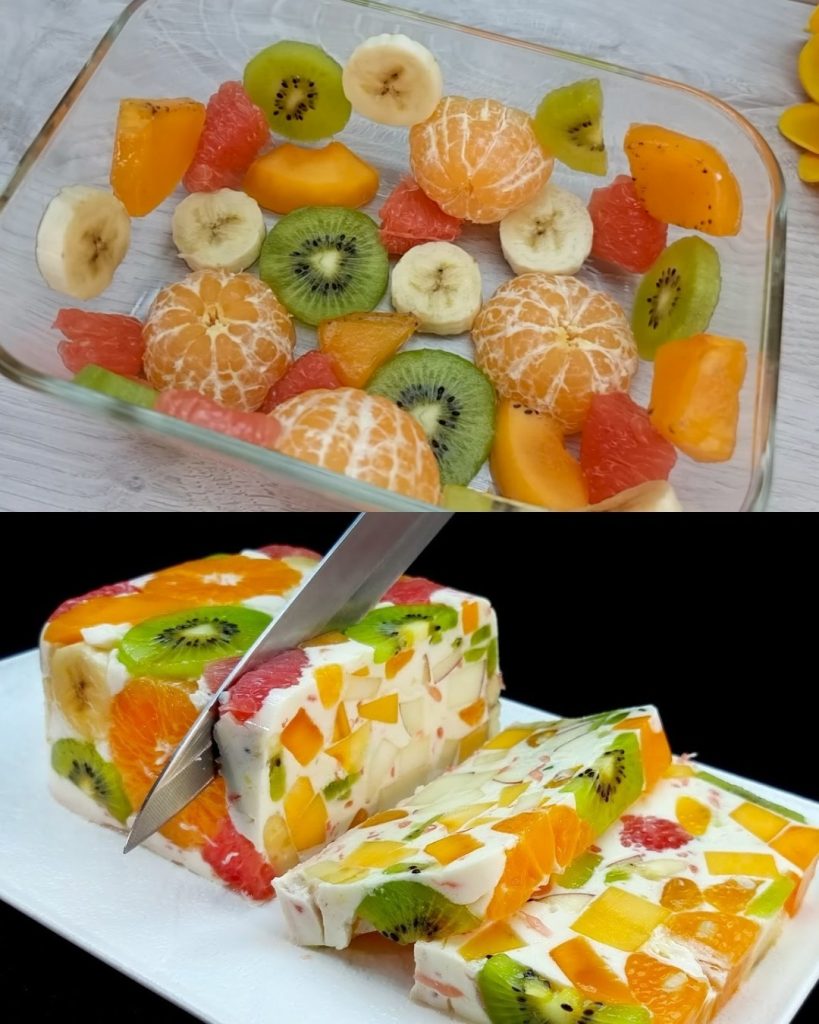 Seulement du lait et des fruits ! Dessert délicieux et sain sans gélatine ! Prêt en 5 minutes