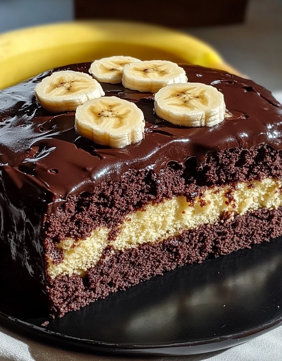 Cake banane et chocolat