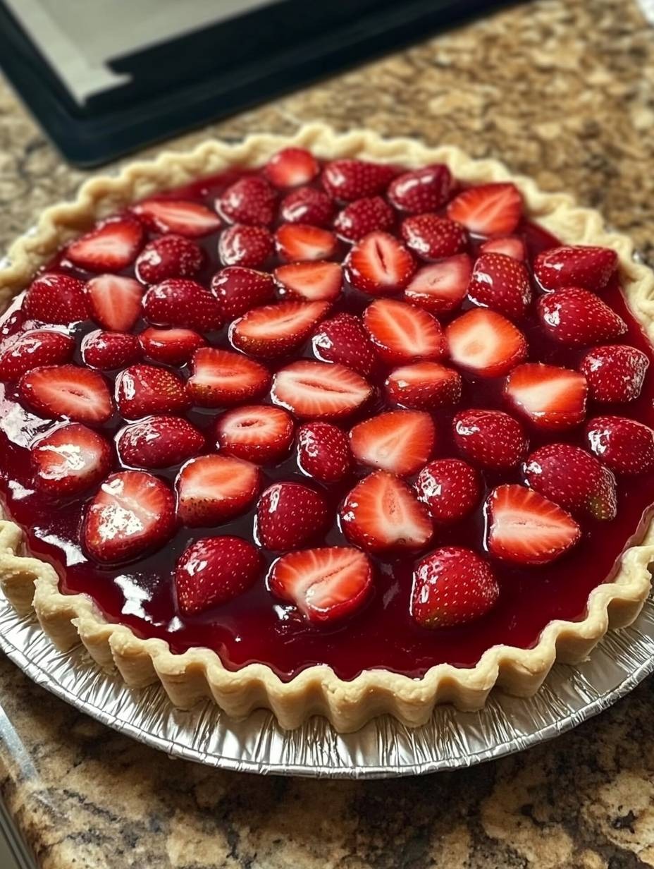 délicieuse tarte aux fraises fraîches,