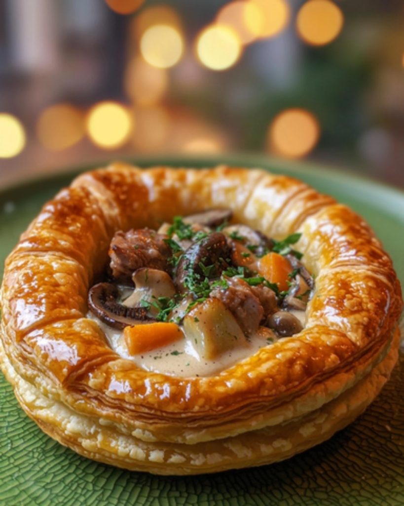  Vol-au-Vent Gourmand à la Crème de Volaille et Légumes d’Hiver 