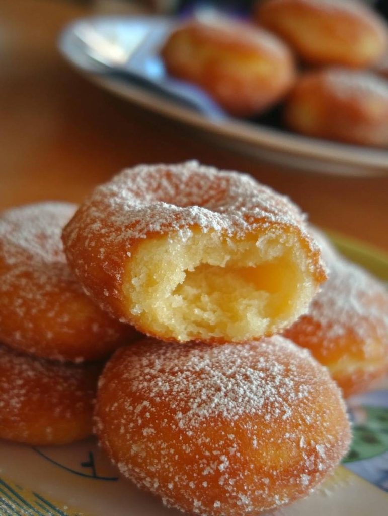 beignets au four moelleux et légèrement sucrés