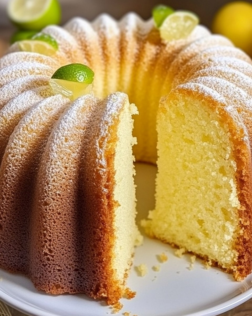 Délice de gâteau quatre-quarts au citron