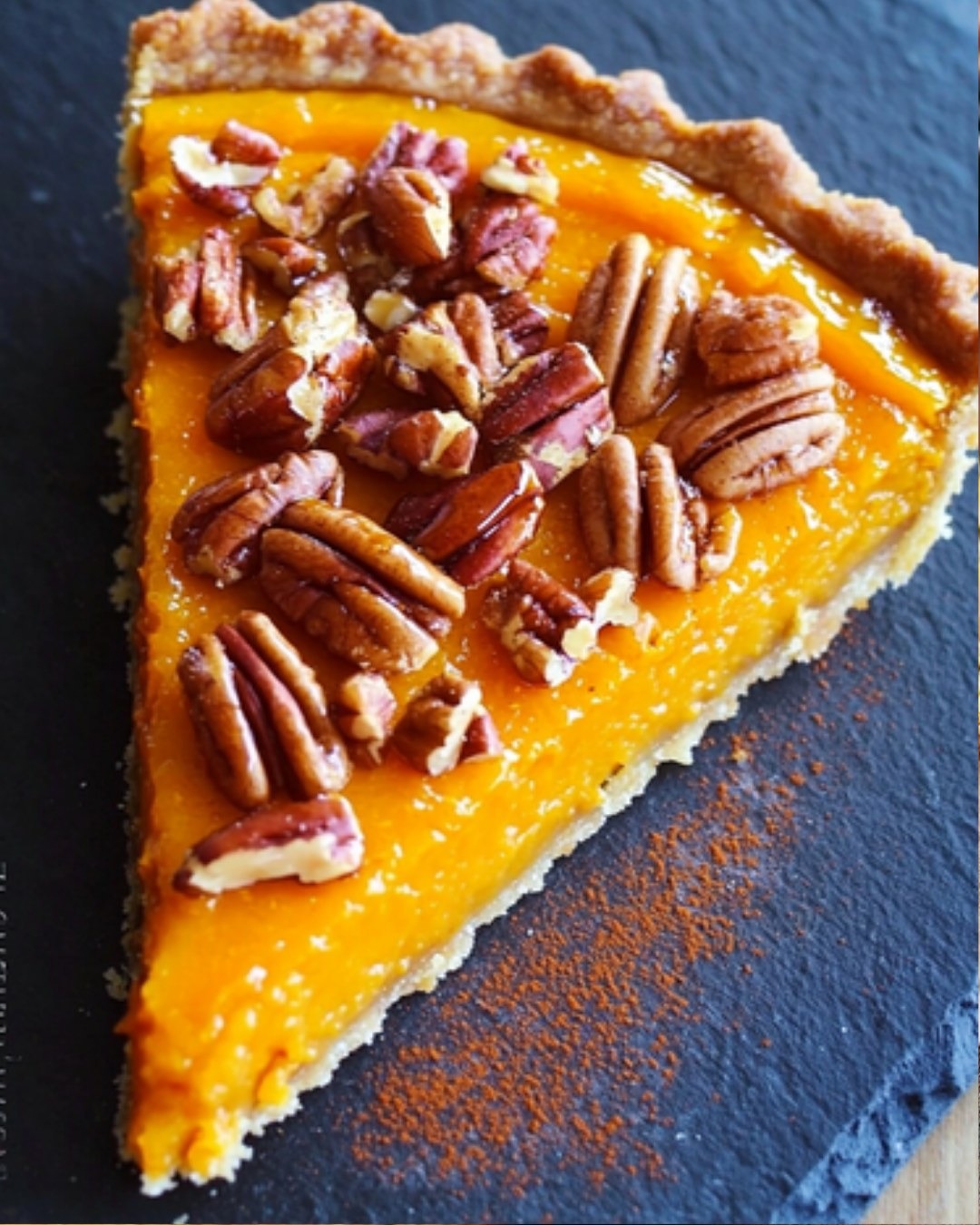 Tarte Douceur au Potimarron et Noix de Pécan Caramélisées “