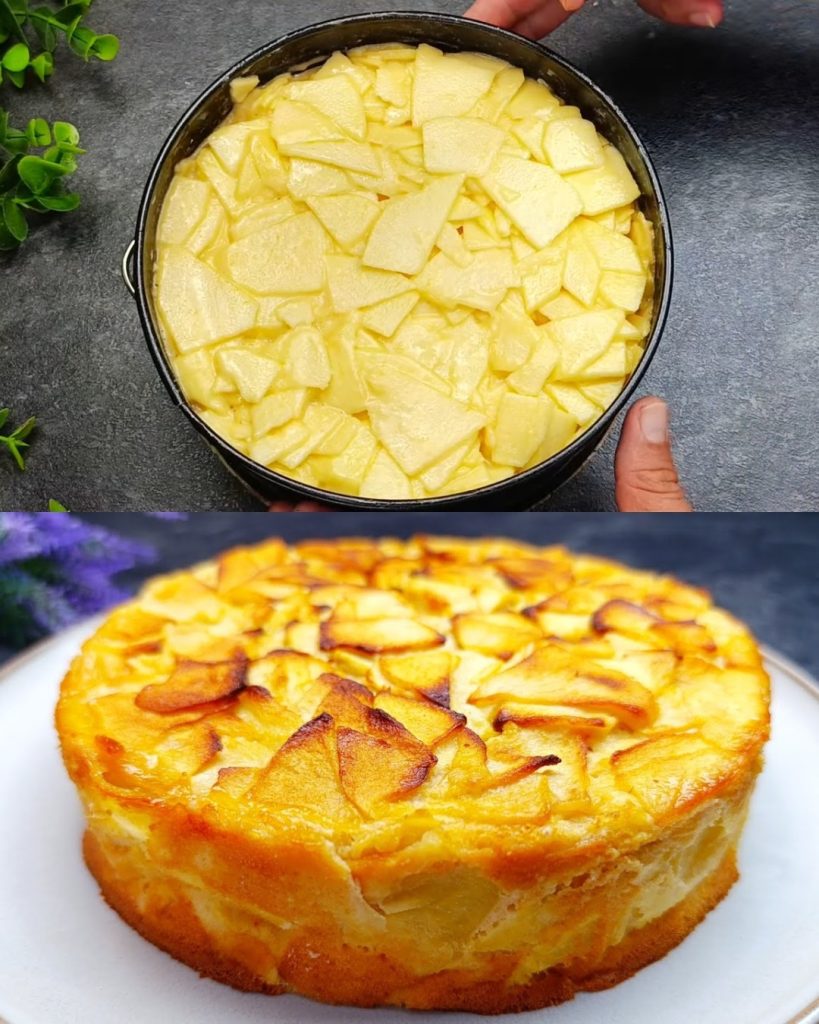 Gâteau hypocalorique aux pommes et au beurre de cacahuète