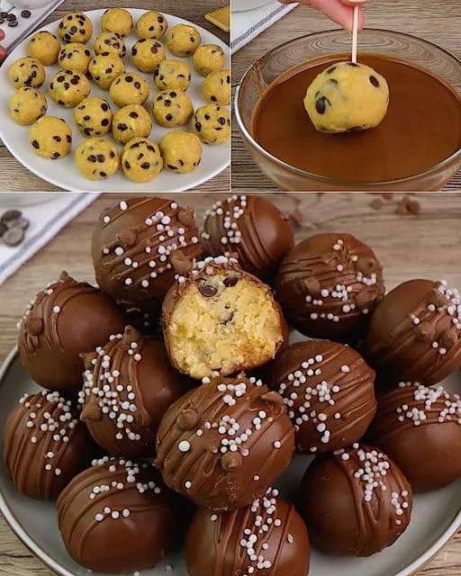 Boules de chocolat sans cuisson