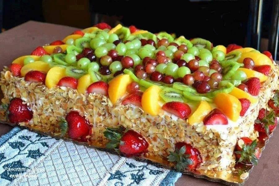 Gâteau d’anniversaire aux fruits