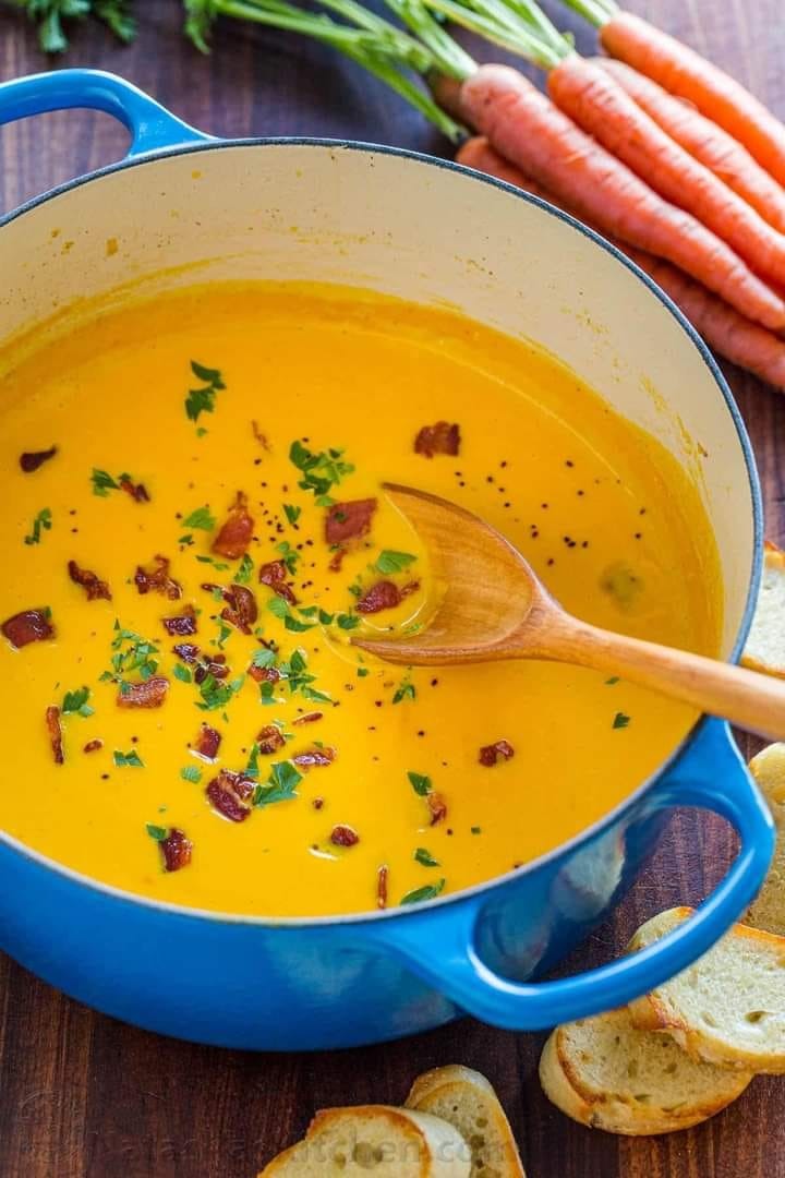 Soupe crémeuse aux carottes