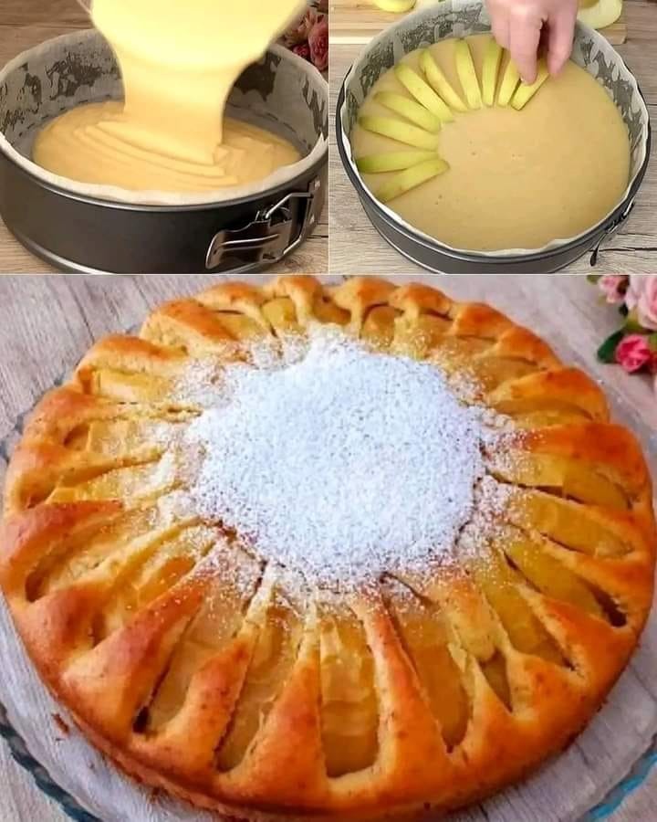 Tarte aux pommes moelleuse