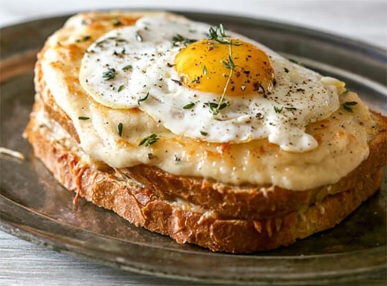 Croque-madame au jambon