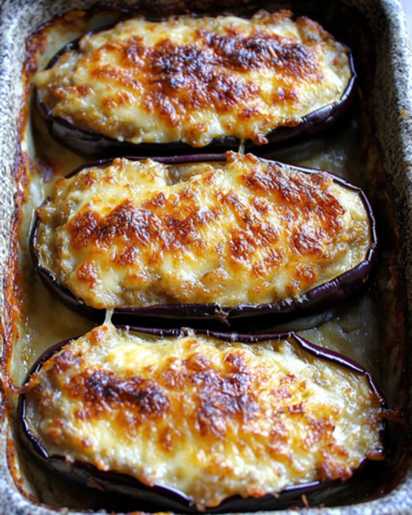 Gratin d’Aubergines Parfumées aux Herbes