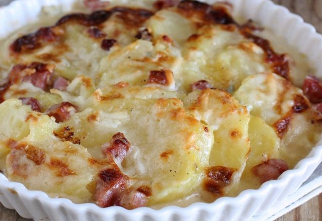 Gratin Léger de Pommes de Terre au Jambon