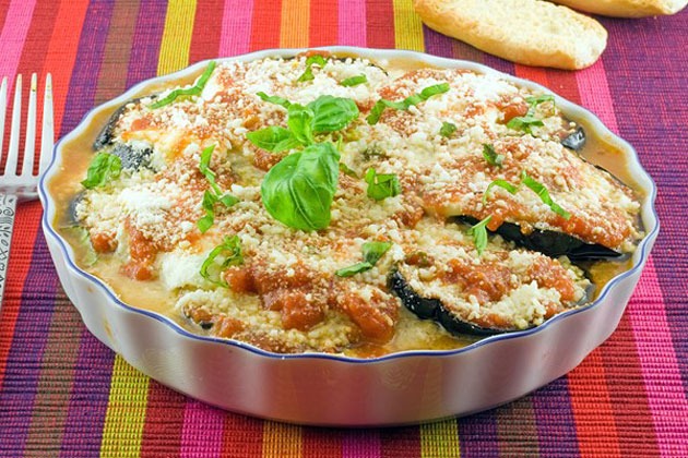 Gratin d’aubergine à la mozzarella