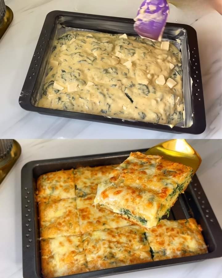 Casserole salée aux épinards et au fromage