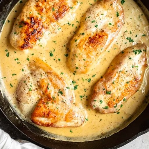 Blancs de Poulet à la Crème et Moutarde