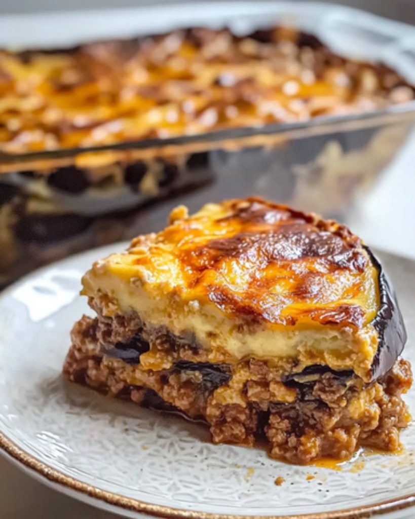 Moussaka Traditionnelle aux Aubergines et à la Viande