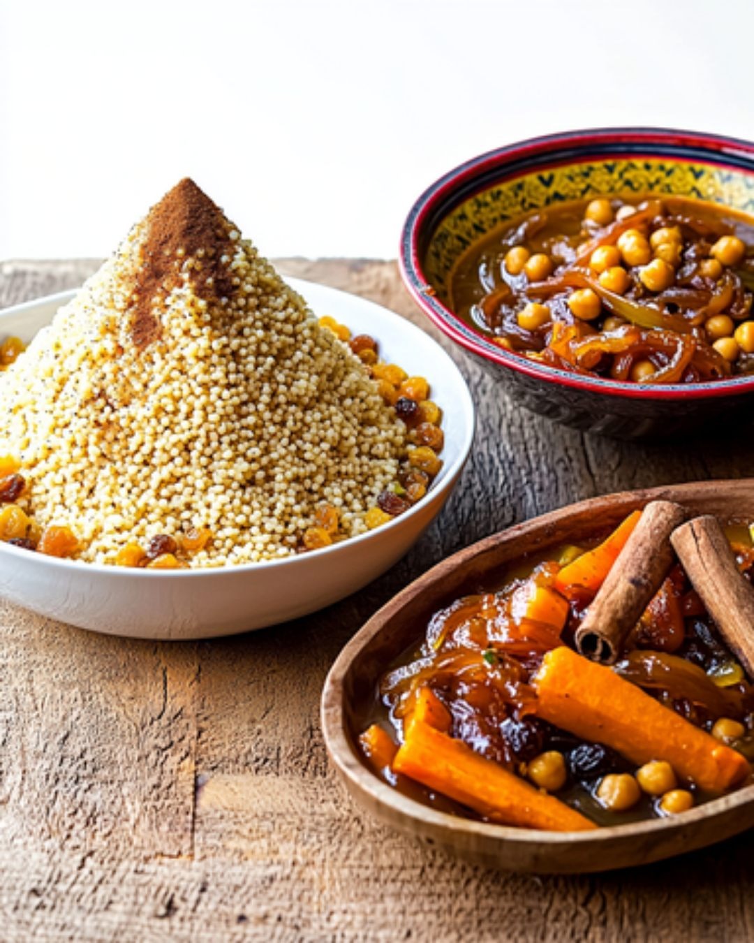 Couscous aux Légumes d’Hiver et Tfaya : Un Plat Chaleureux et Savoureux