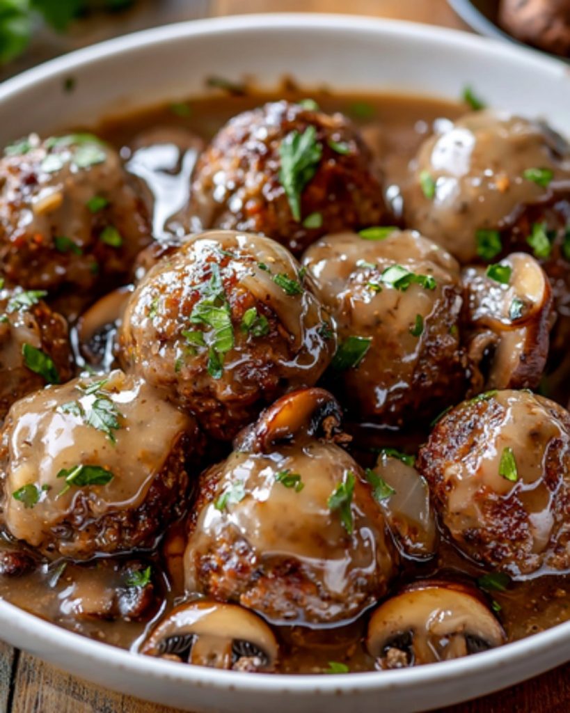 Boulettes de Viande aux Champignons