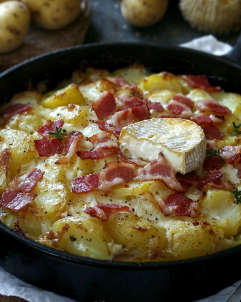 Gratin de Pommes de Terre, Lardons et Camembert