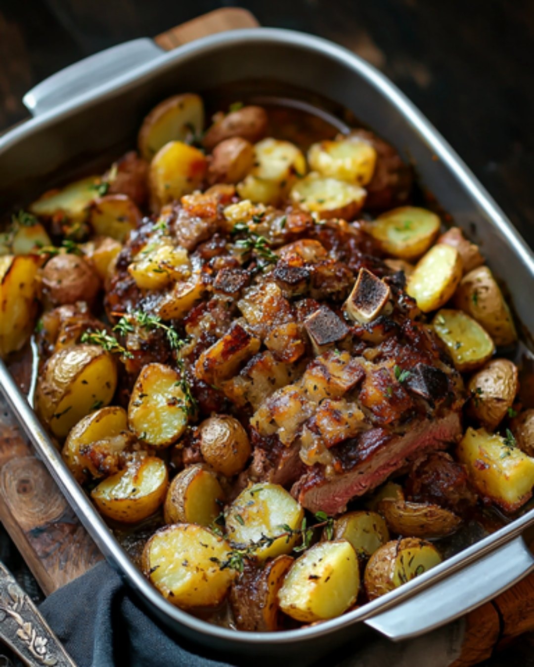 Agneau et Pommes de Terre au Four comme en Italie